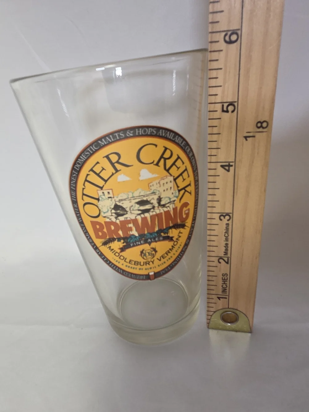 Otter Creek Brewing‎ Fine Ales, Middlebury, Vermont, 16 Oz Pint Draft Beer Glass